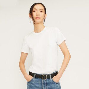 Everlane White Cotton Crew - Size S